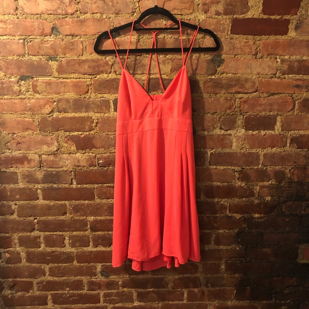 Express Coral Strappy Dress sz 8